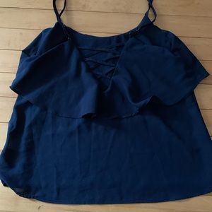 Navy Blue Crop top